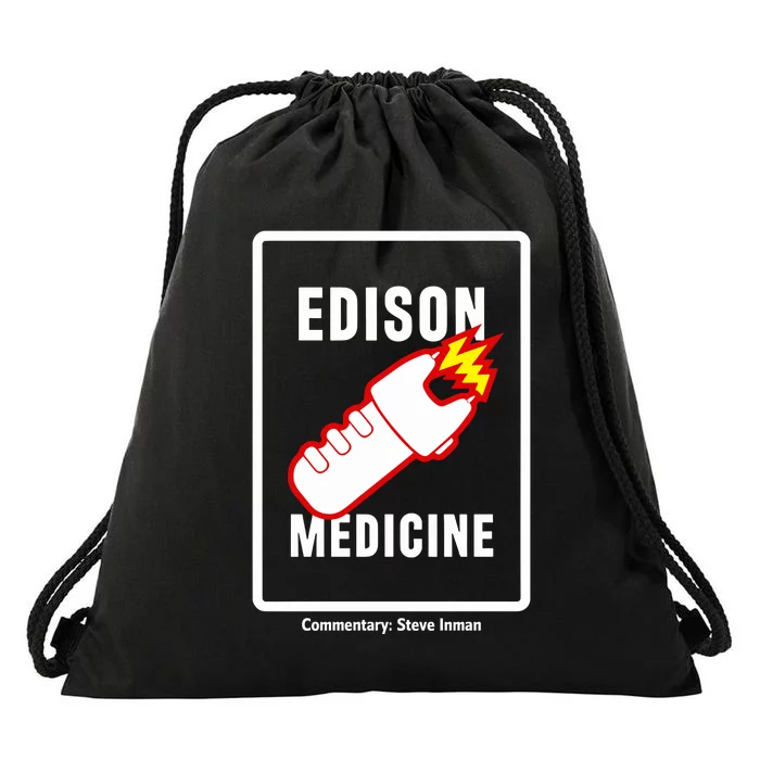 Steve Inman Wearing Edison Medicine Drawstring Bag