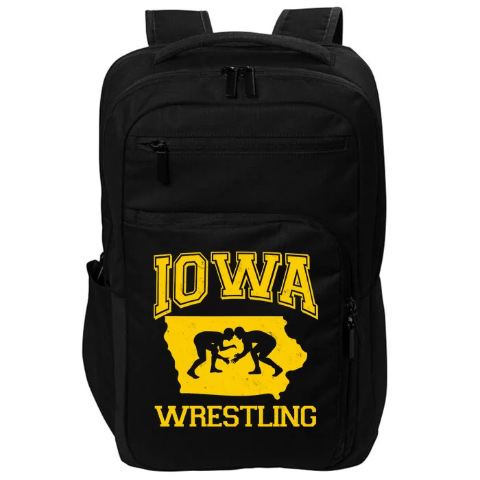 Silhouette Iowa Wrestling Team Wrestler Impact Tech Backpack