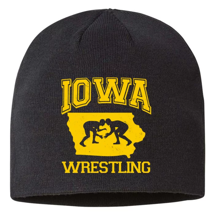 Silhouette Iowa Wrestling Team Wrestler 8 1/2in Sustainable Knit Beanie