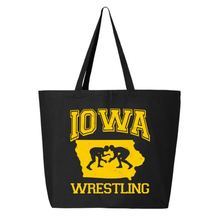 Silhouette Iowa Wrestling Team Wrestler 25L Jumbo Tote