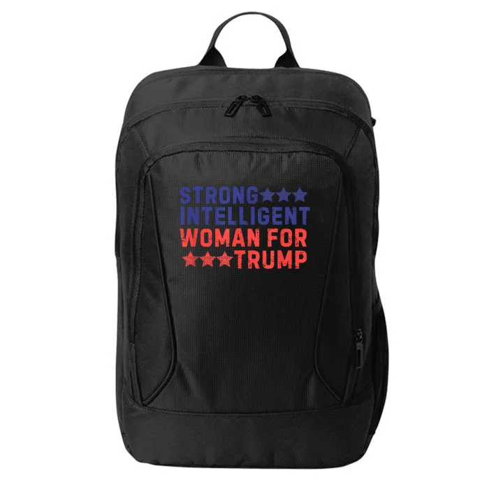 Strong Intelligent Woman For Trump Girl Maga Patriotic Usa City Backpack