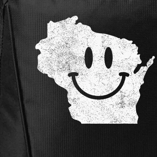 Smiling In Wi – Funny Wisconsin Happy Face City Backpack