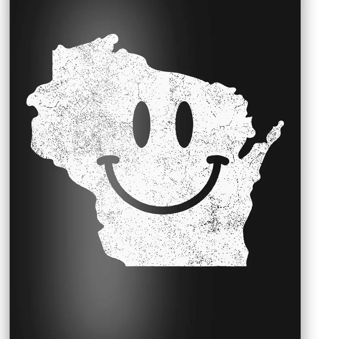 Smiling In Wi – Funny Wisconsin Happy Face Poster