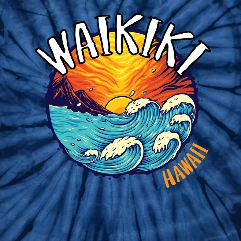 Summer In Waikiki Hawaii Tie-Dye T-Shirt