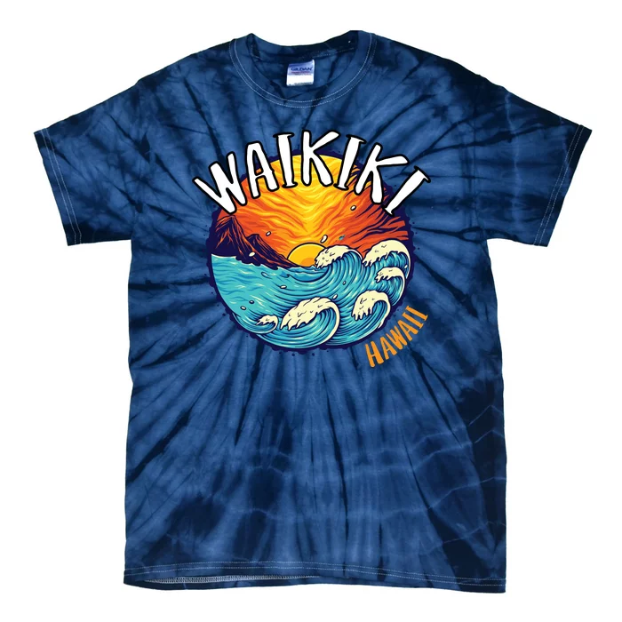 Summer In Waikiki Hawaii Tie-Dye T-Shirt