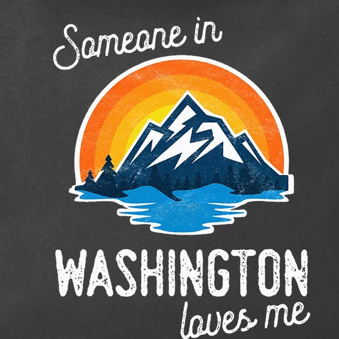 Someone In Washington Loves Me Zip Tote Bag