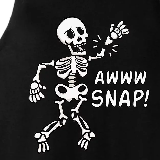 Skeleton Injury Wrist Surgery Recovery Aw Snap Broken Arm Ladies Tri-Blend Wicking Tank