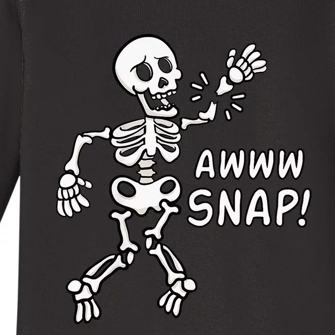 Skeleton Injury Wrist Surgery Recovery Aw Snap Broken Arm Baby Long Sleeve Bodysuit