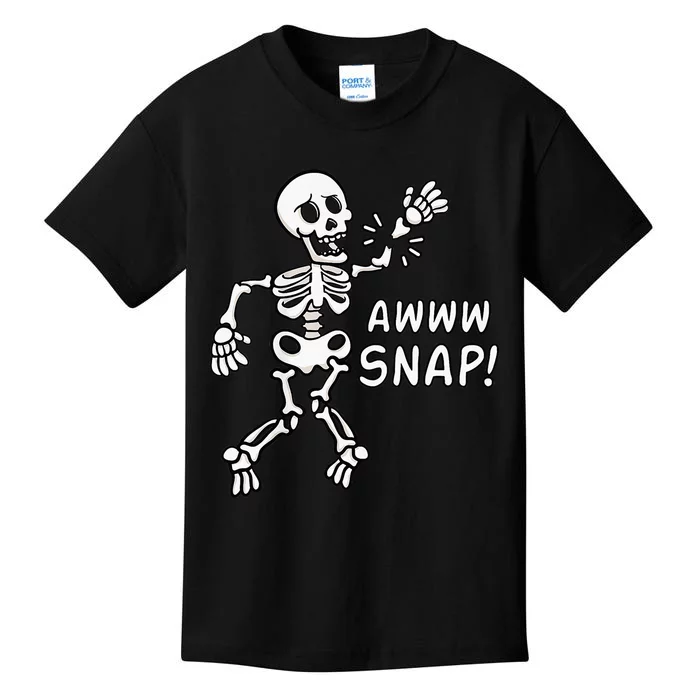 Skeleton Injury Wrist Surgery Recovery Aw Snap Broken Arm Kids T-Shirt