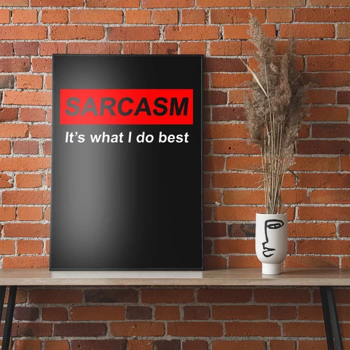 Sarcasm It’S What I Do Best Quote Poster