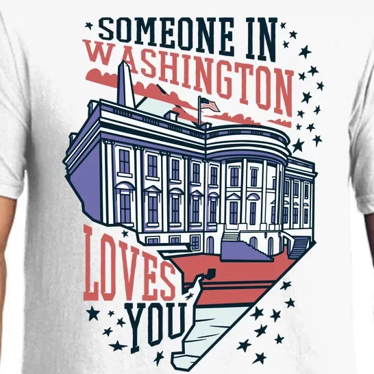 Someone In Washington Loves You Gift Pajama Set