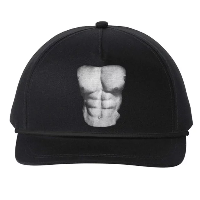 Six Pack Abs Snapback Five-Panel Rope Hat