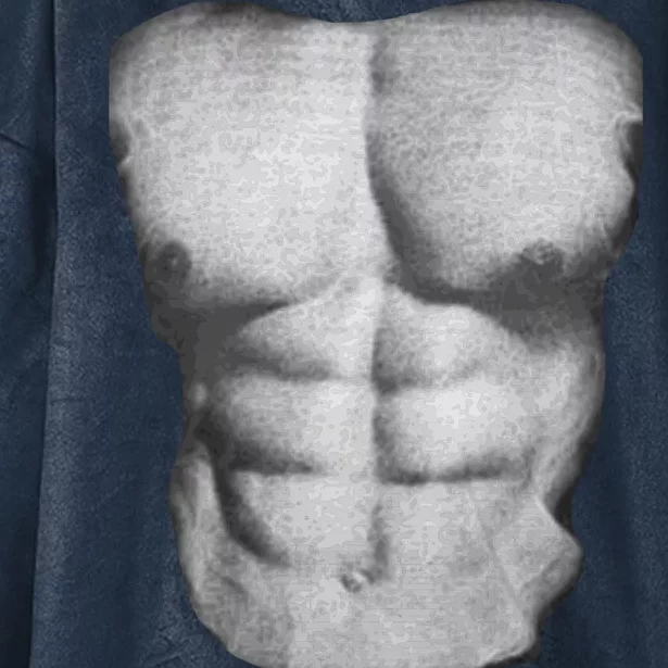 Six Pack Abs Hooded Wearable Blanket