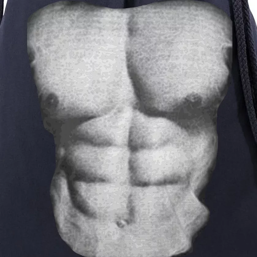 Six Pack Abs Drawstring Bag