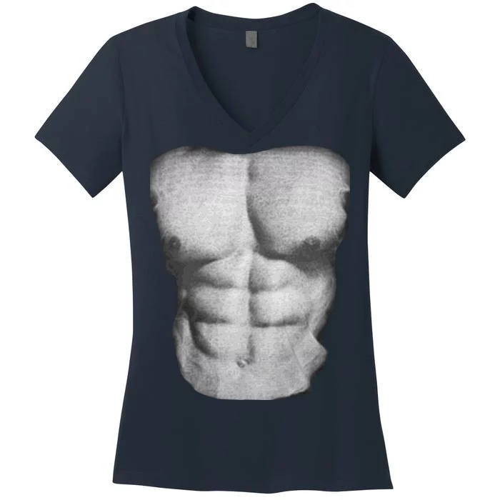 Six Pack Abs Women's V-Neck T-Shirt