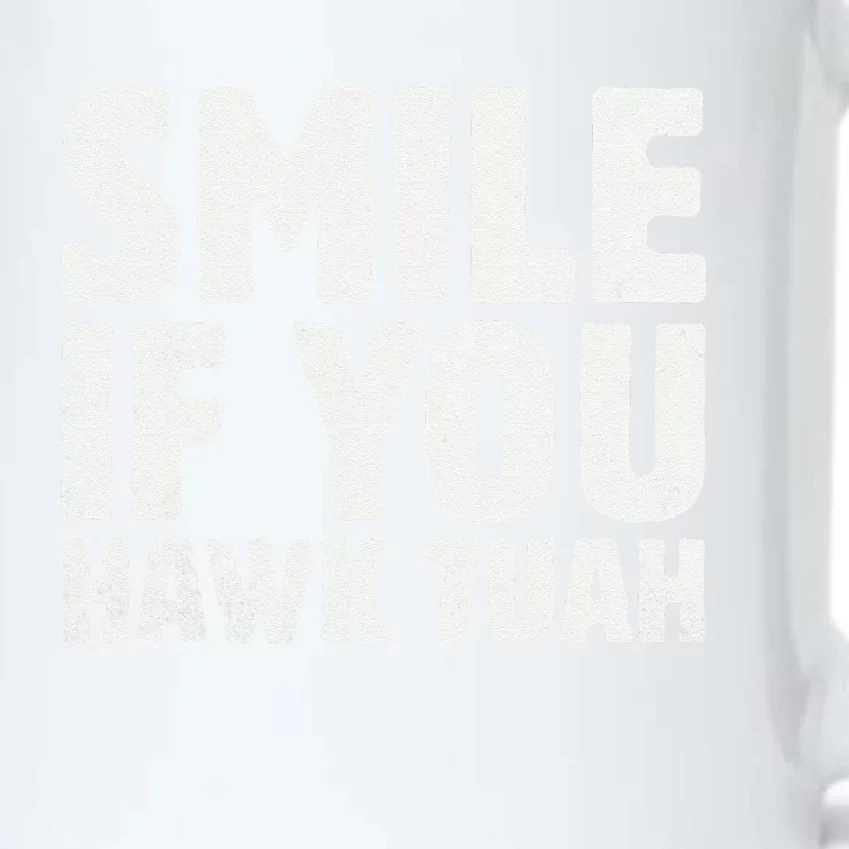 Smile If You Hawk Tuah 2024 Spit On That Thing Funny Meme Black Color Changing Mug