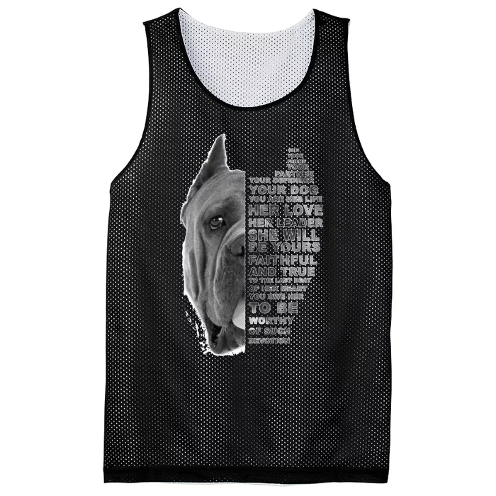 She Is Your Friend Your Partner Your Dog Cane Corso Dogs Mesh Reversible Basketball Jersey Tank