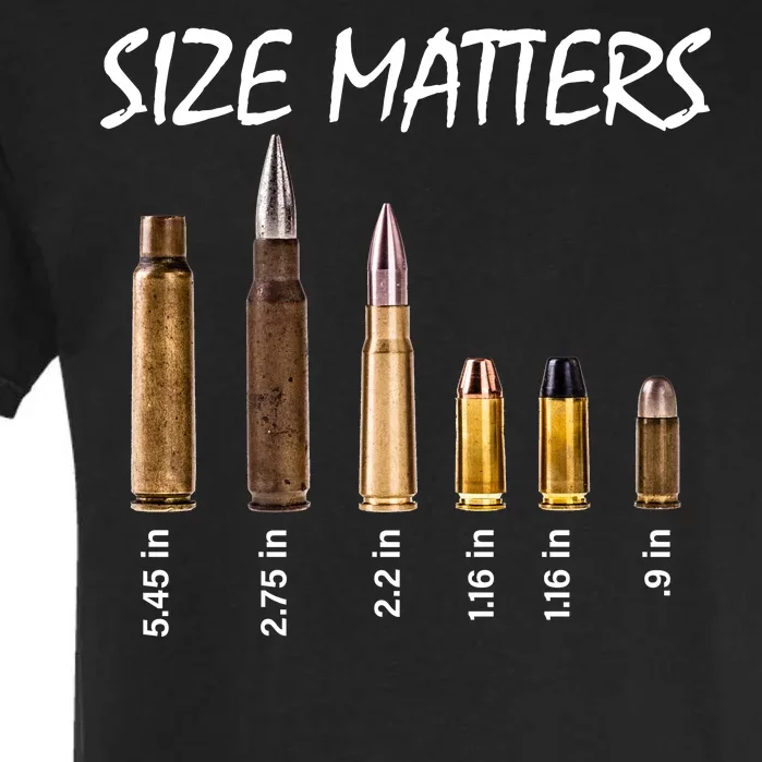 Size Matters Guns And Bullets Garment-Dyed Heavyweight T-Shirt