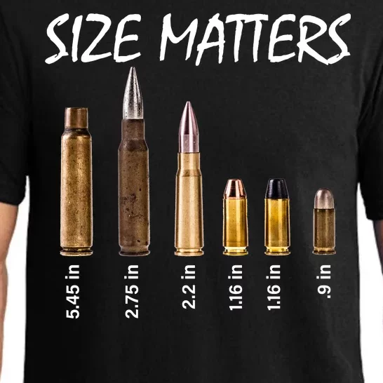 Size Matters Guns And Bullets Pajama Set