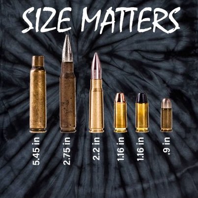 Size Matters Guns And Bullets Tie-Dye T-Shirt