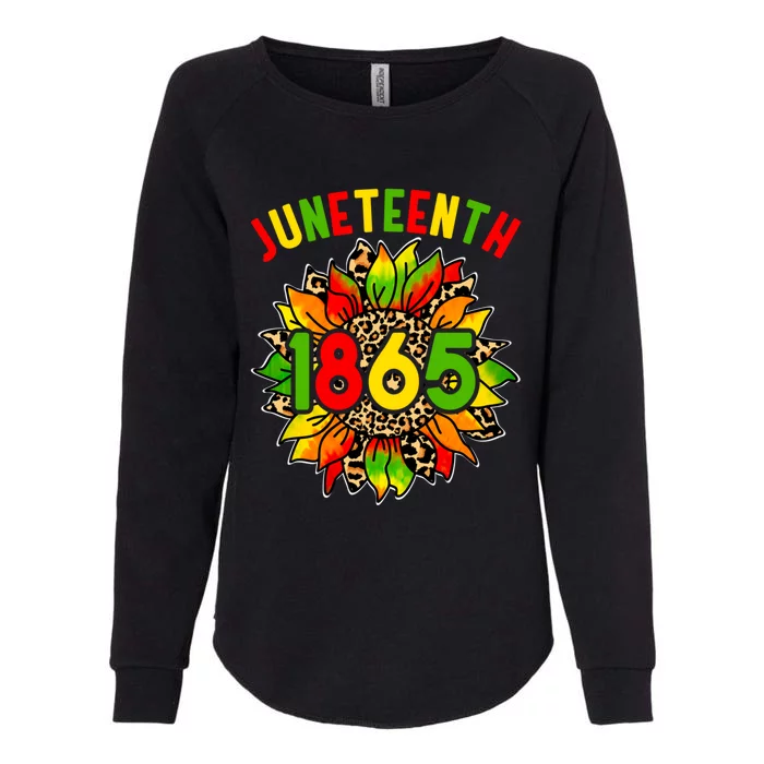 Sunflower Juneteenth 1865 Celebrates Black History Month Gift Womens California Wash Sweatshirt