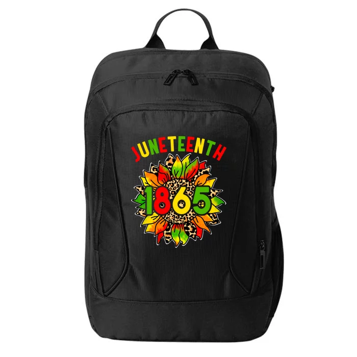 Sunflower Juneteenth 1865 Celebrates Black History Month Gift City Backpack