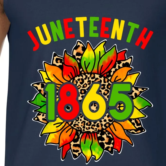 Sunflower Juneteenth 1865 Celebrates Black History Month Gift Comfort Colors® Tank Top