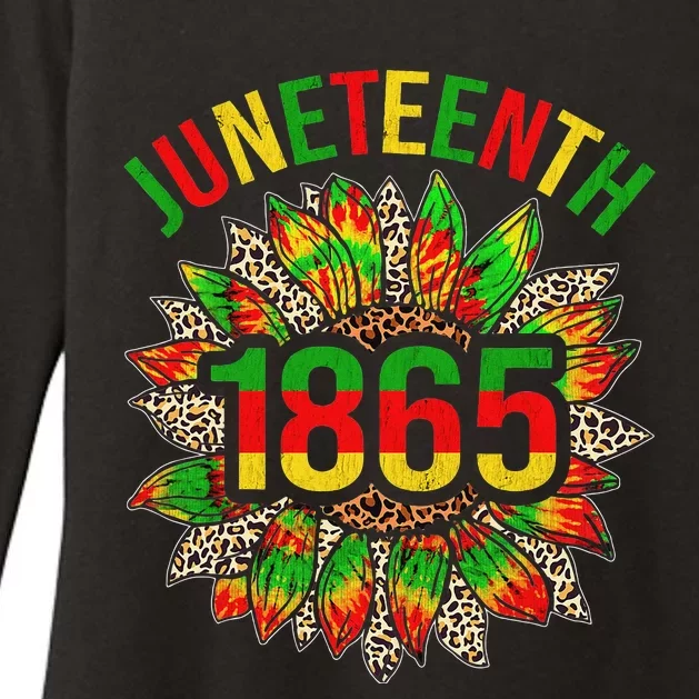 Sunflower Juneteenth 1865 Celebrates Black African American Womens CVC Long Sleeve Shirt