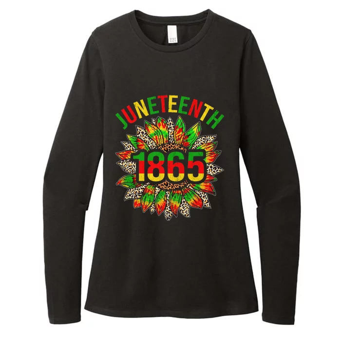 Sunflower Juneteenth 1865 Celebrates Black African American Womens CVC Long Sleeve Shirt