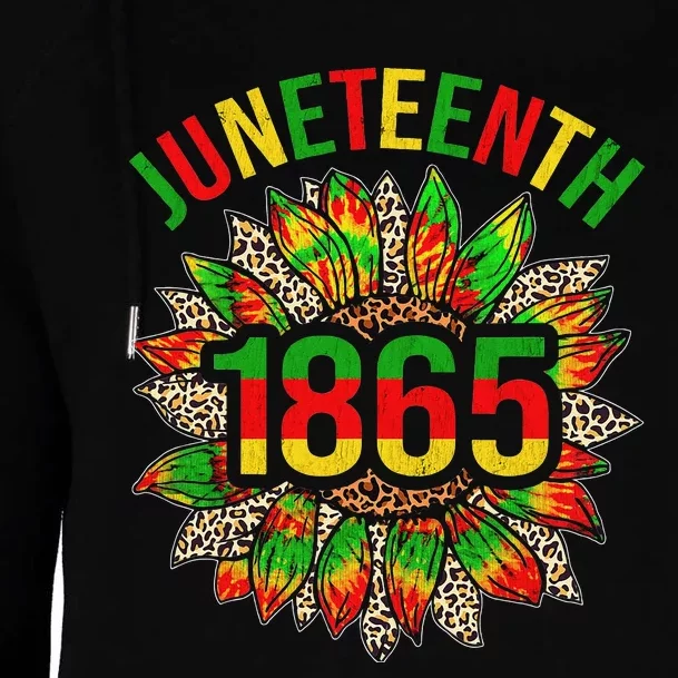 Sunflower Juneteenth 1865 Celebrates Black African American Womens Funnel Neck Pullover Hood