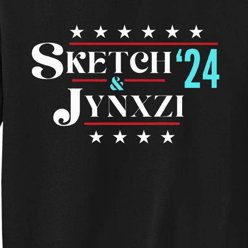 Sketch & Jynxzi 2024 Funny President Election Vote Streamer Tall Sweatshirt