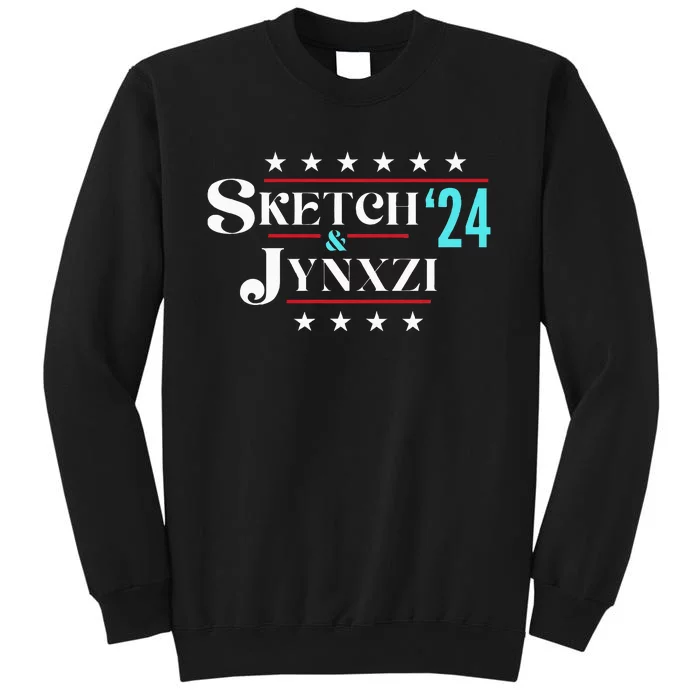 Sketch & Jynxzi 2024 Funny President Election Vote Streamer Tall Sweatshirt