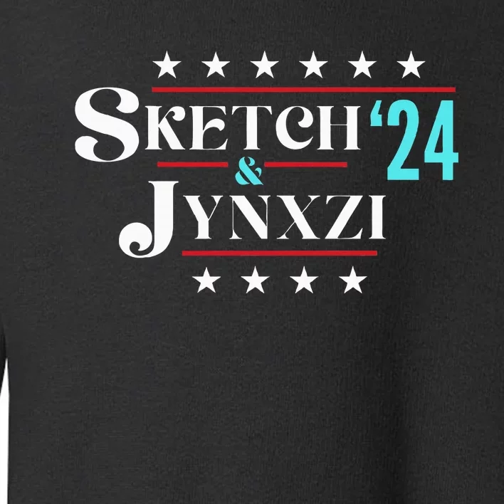 Sketch & Jynxzi 2024 Funny President Election Vote Streamer Toddler Sweatshirt