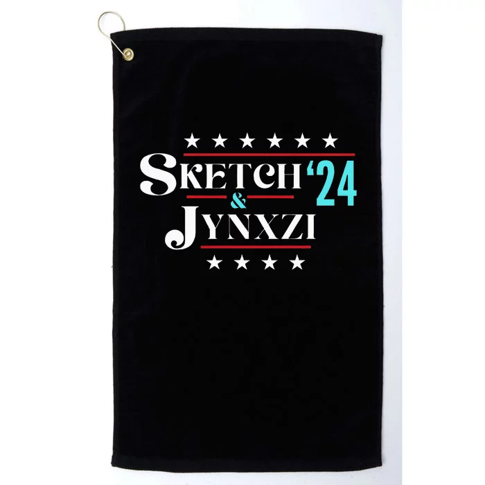 Sketch & Jynxzi 2024 Funny President Election Vote Streamer Platinum Collection Golf Towel