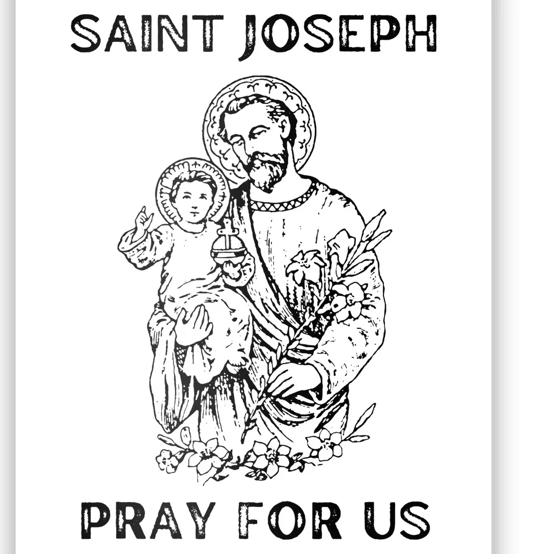 Saint Joseph  All Saints Day St Joseph Catholic Poster