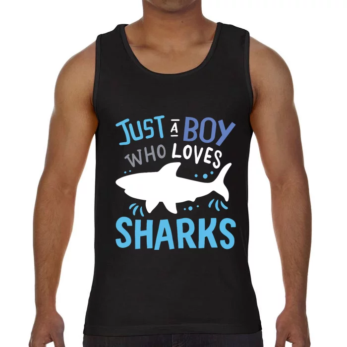 Shark Just A Who Loves Sharks Gift Comfort Colors® Tank Top