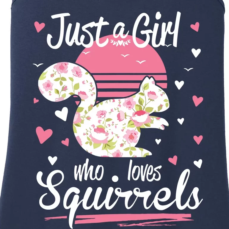 Squirrel Just A Who Loves Squirrels Ladies Essential Tank