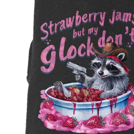 Strawberry Jams But My Dont Funny Raccoon Doggie 3-End Fleece Hoodie