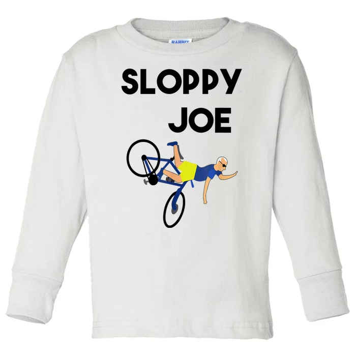 Sloppy Joe Bicycle Funny Sarcastic Toddler Long Sleeve Shirt