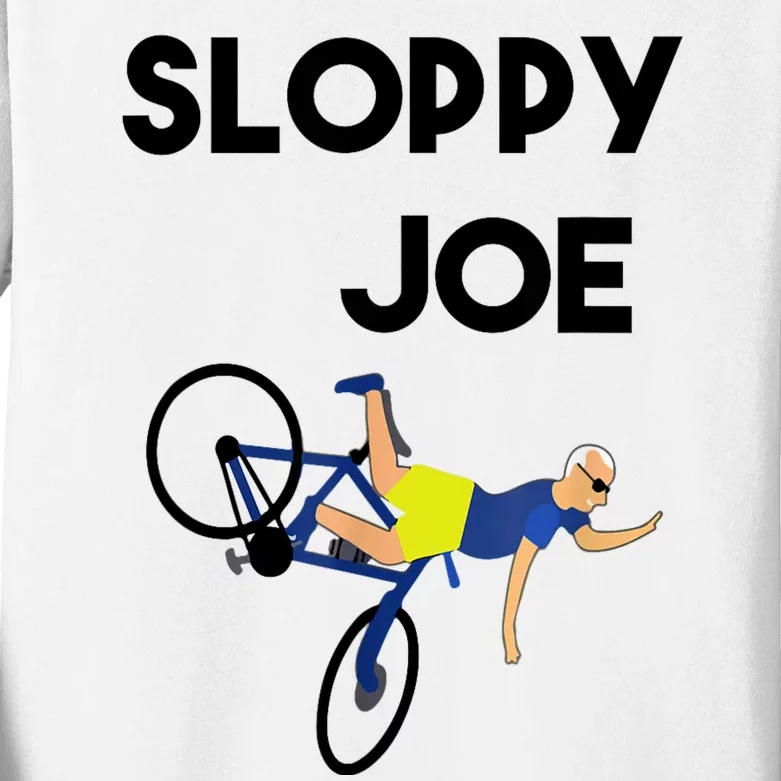 Sloppy Joe Bicycle Funny Sarcastic Kids Long Sleeve Shirt