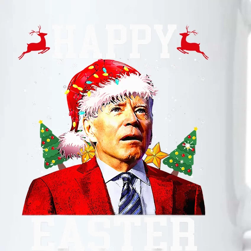 Santa Joe Biden Happy Easter Ugly Christmas Black Color Changing Mug