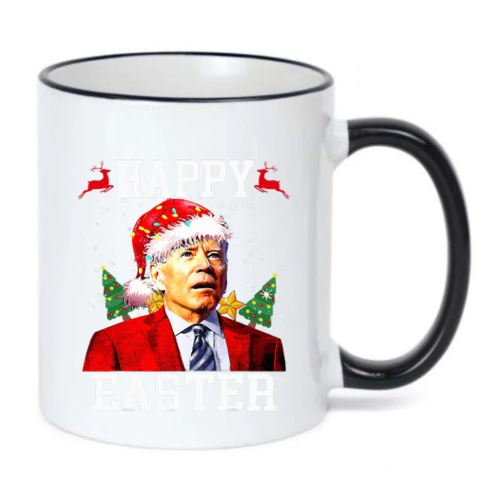 Santa Joe Biden Happy Easter Ugly Christmas Black Color Changing Mug