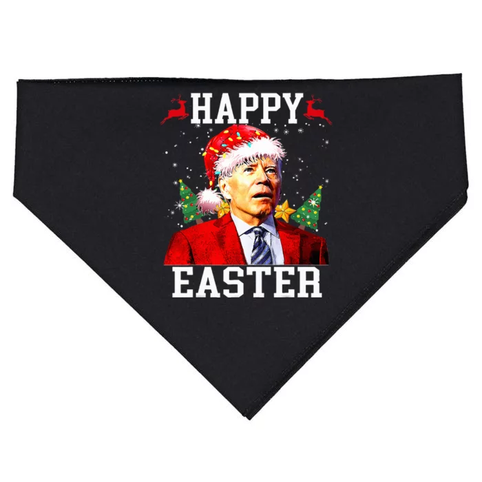 Santa Joe Biden Happy Easter Ugly Christmas USA-Made Doggie Bandana