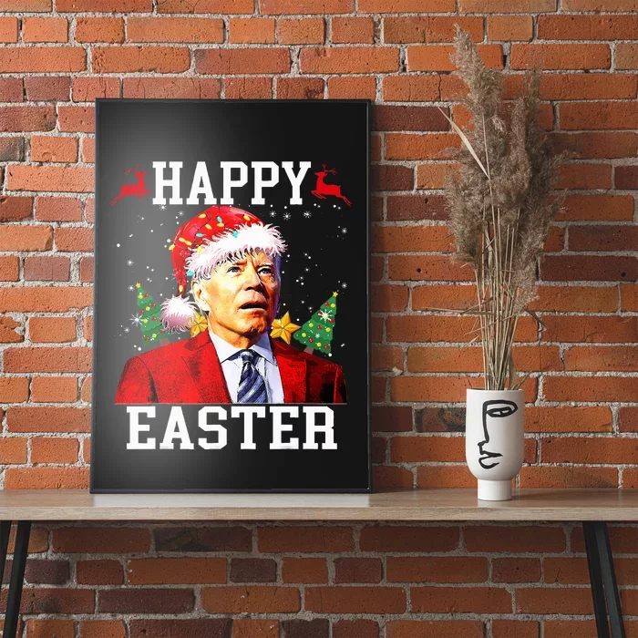 Santa Joe Biden Happy Easter Ugly Christmas Poster