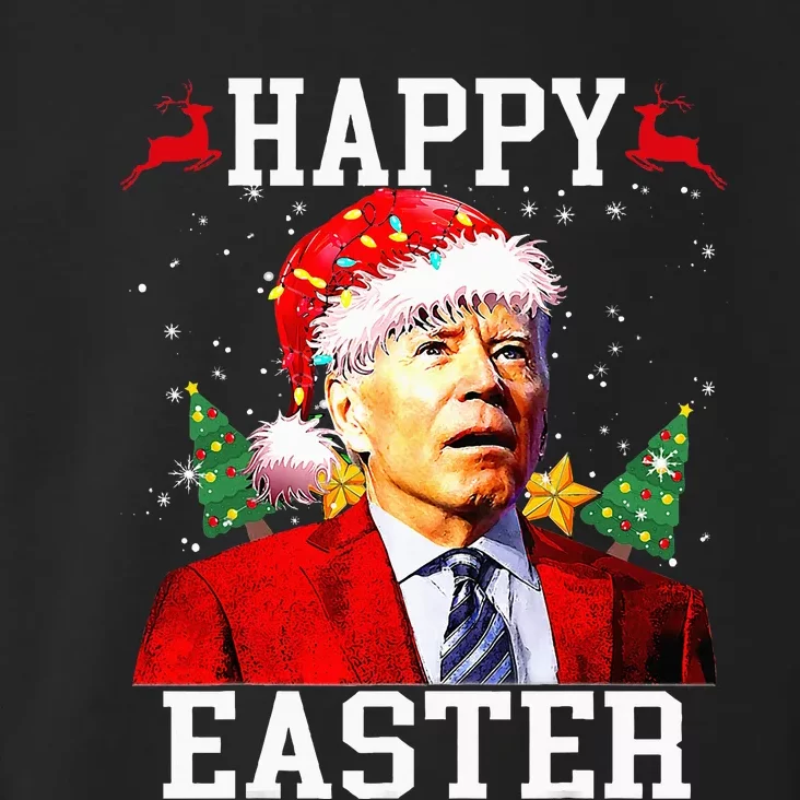 Santa Joe Biden Happy Easter Ugly Christmas Toddler Hoodie