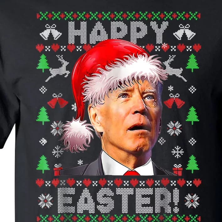 Santa Joe Biden Happy Easter Ugly Christmas Tall T-Shirt