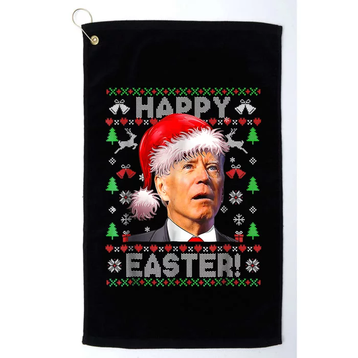 Santa Joe Biden Happy Easter Ugly Christmas Platinum Collection Golf Towel