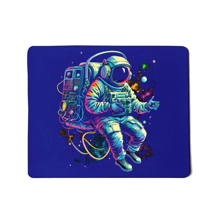 Space Jammin Boombox Stereo Astronaut Graphic Gift Mousepad