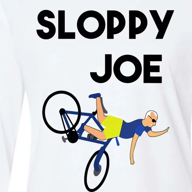 Sloppy Joe Bicycle Funny Sarcastic Womens Cotton Relaxed Long Sleeve T-Shirt