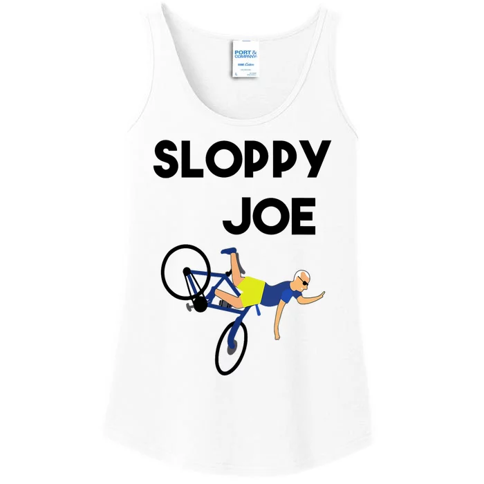 Sloppy Joe Bicycle Funny Sarcastic Ladies Essential Tank